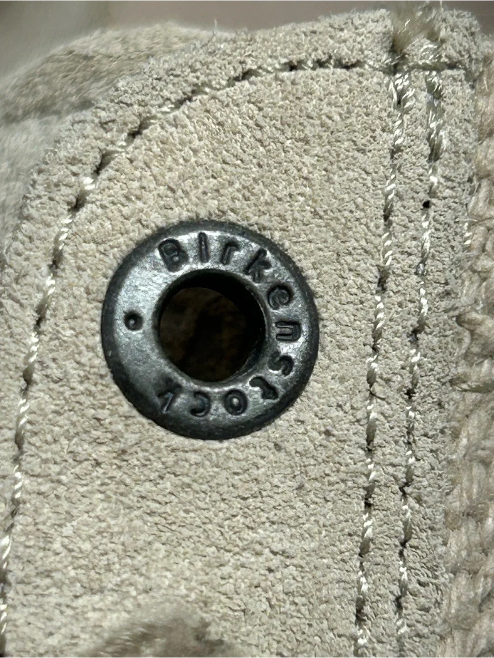 Birkenstock Low Bend Beige Canvas & Suede Lace Up Cork Midsole Sneakers Size 7 - Picture 13 of 14